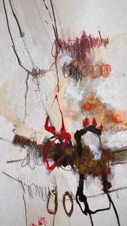 Slow layers. Quiet thoughts.

A page from my sketchbook where intuition leads and materials gently meet. ✍️
No plan, just listening to the process and letting the layers settle. 🎨

Save for calm creative moments ✨

#mixedmediaart #sketchbookpractice #sketching 
#walzart #artprocess