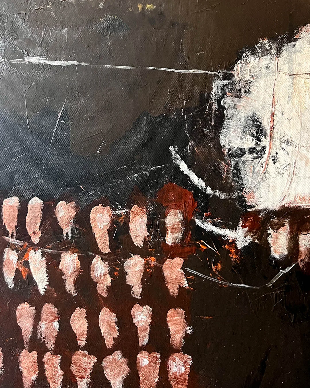 "Break Through the Darkness", Acrylic Painting on Canvas, 80 x 100 cm, 2025