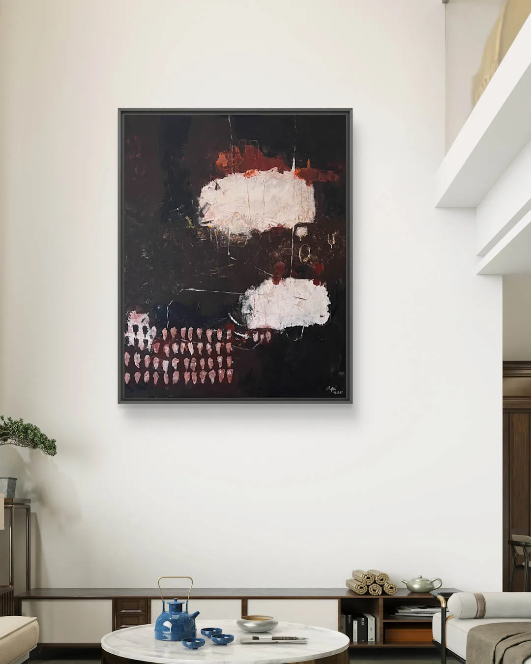 "Break Through the Darkness", Acrylic Painting on Canvas, 80 x 100 cm, 2025