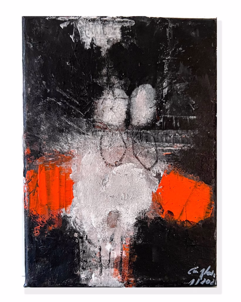 Love Song – Small Acrylic Painting, 13x18 cm, 2025