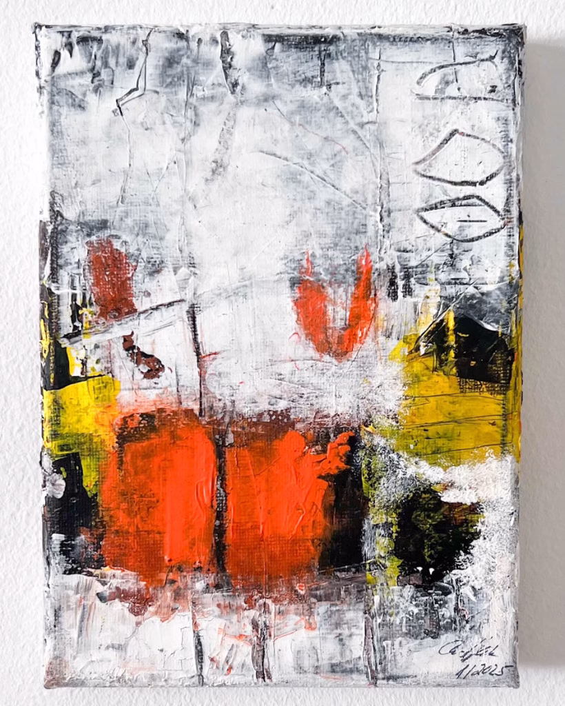 Together 2, 01/2025, Acrylic Painting, 13 x 18 cm