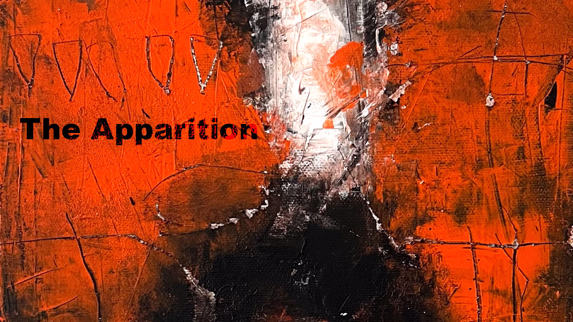The Apparation, 24 × 30 cm | Acrylic & drawing media on canvas