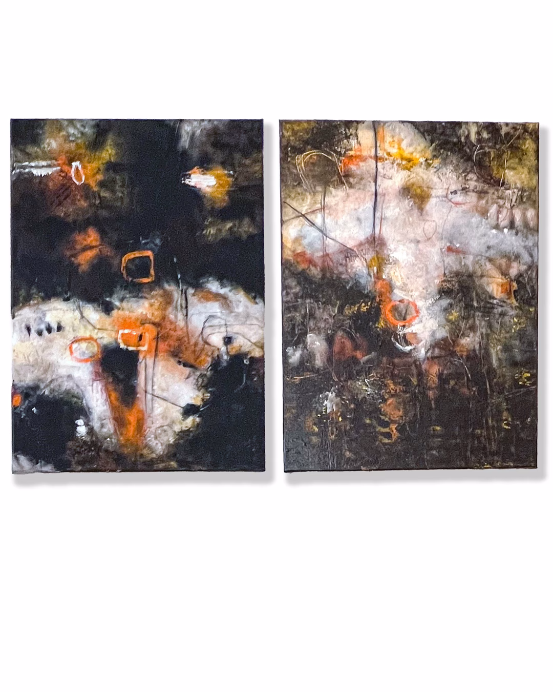 If There Were Angels / It Could Be Angels“ Original-Diptychon von Christina Eva Walz