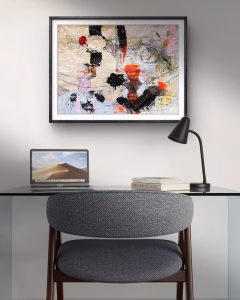 UrbandLandscapes_BerlinGotColor_38x50_aug2025_interior5 Urban Landscapes – Berlin Got Color, Mixed Media Collage, (Acrylfarbe, Tinte, Zeichenstifte, Papierschichten), 50 × 38 cm (19,7 × 15 in)