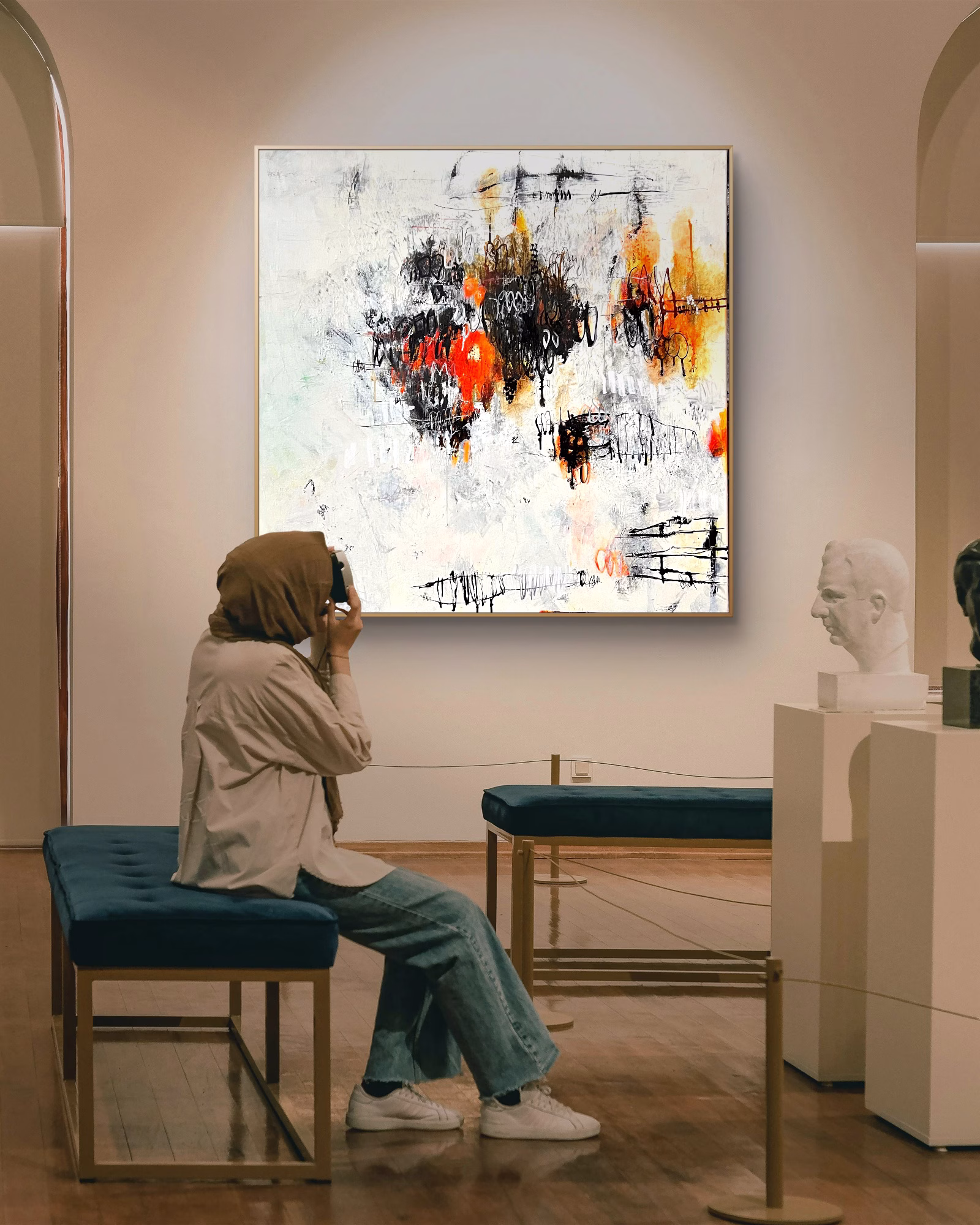 The Return of the Furnerary Boats, 90 x 90 cm, 2025