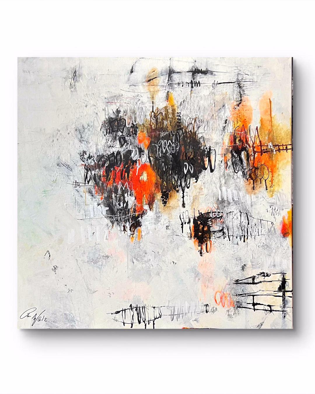 The Return of the Furnerary Boats, 90 x 90 cm, 2025