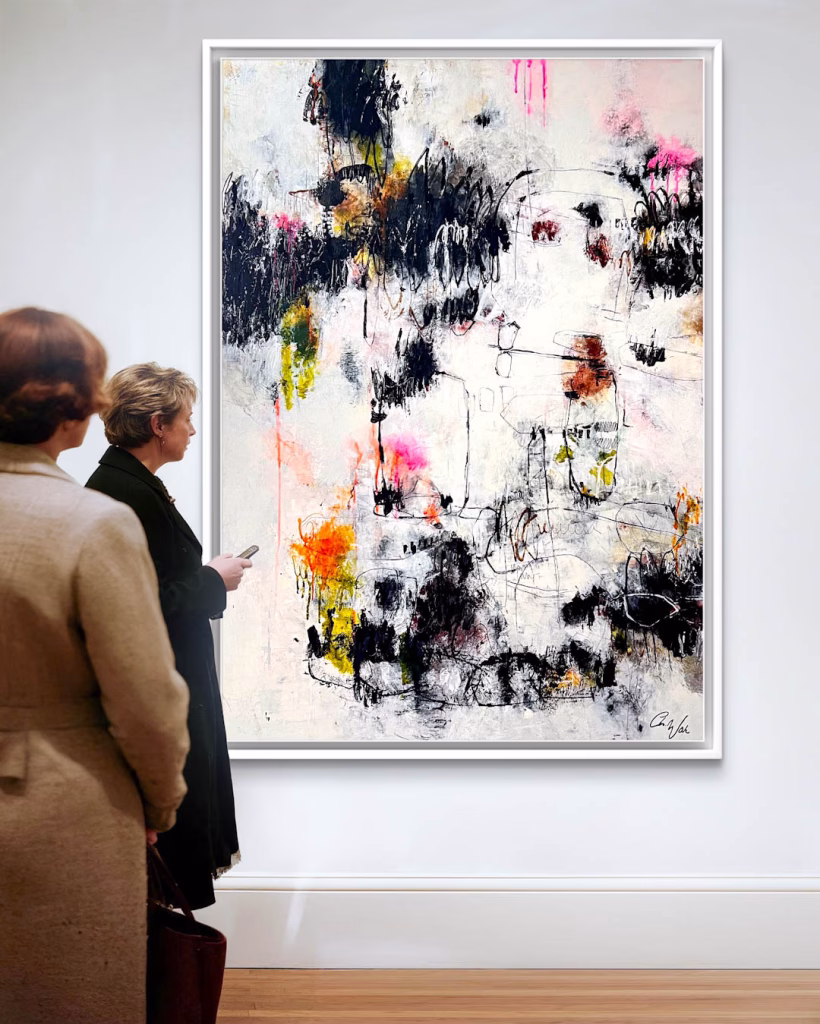 Urban Landscapes Metropolitan Pulse, Mixed Media on Canvas, 100 x 140 cm, 2025