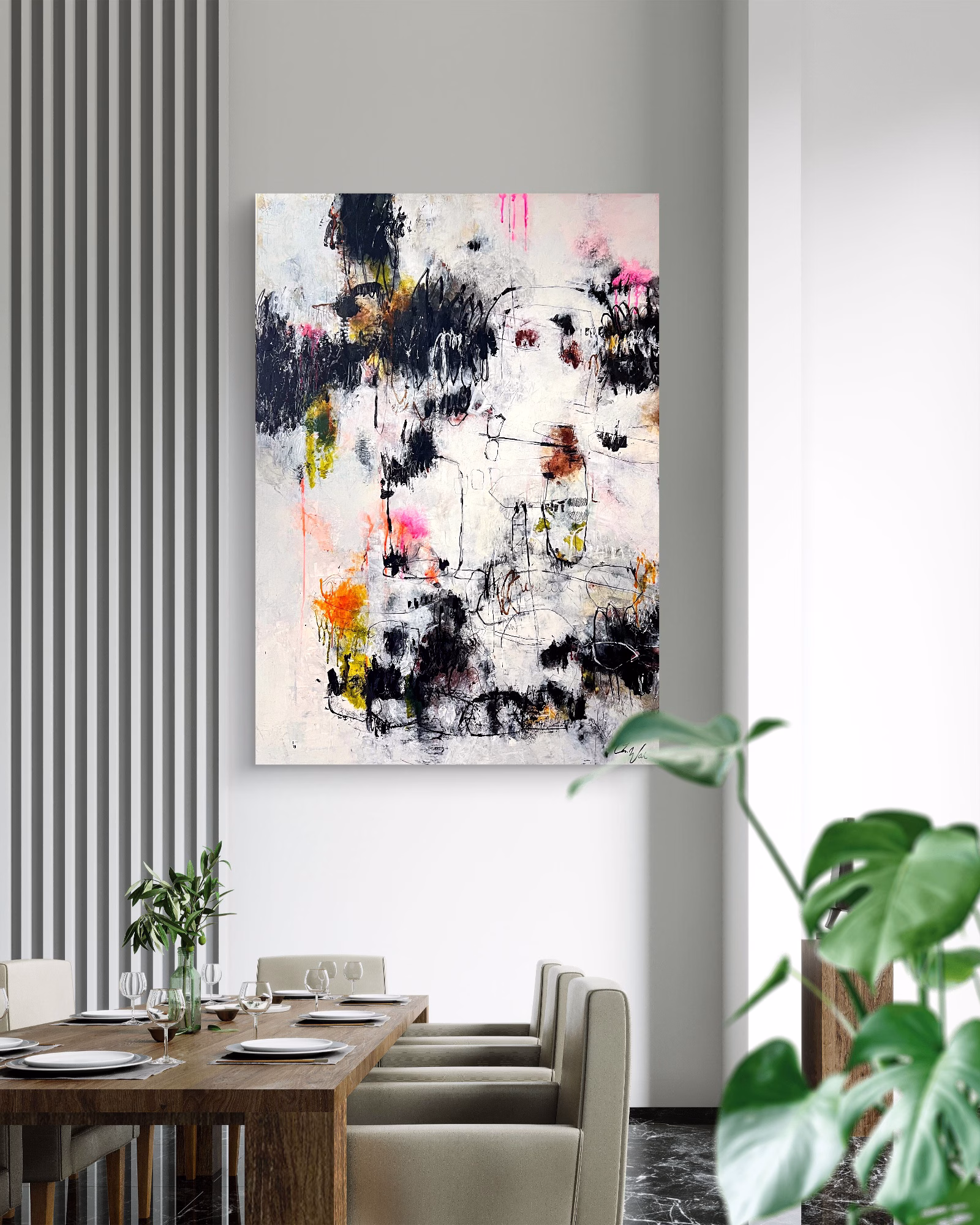 Urban Landscapes Metropolitan Pulse, Mixed Media on Canvas, 100 x 140 cm, 2025