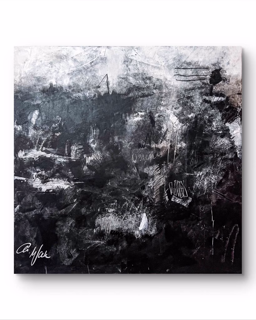 In Between– Horizons of Unity, Acrylic Painting on Canvas, Diptychon, je 90 x 90 cm, 2025