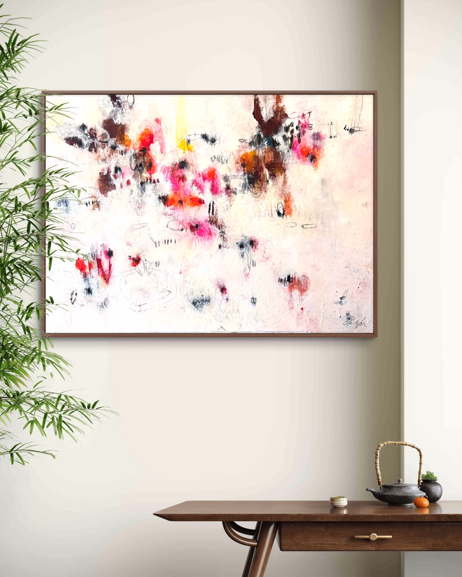 Can You Hear Spring Coming? Mixed Media auf Leinwand 130 × 90 cm | 51 × 35 inches