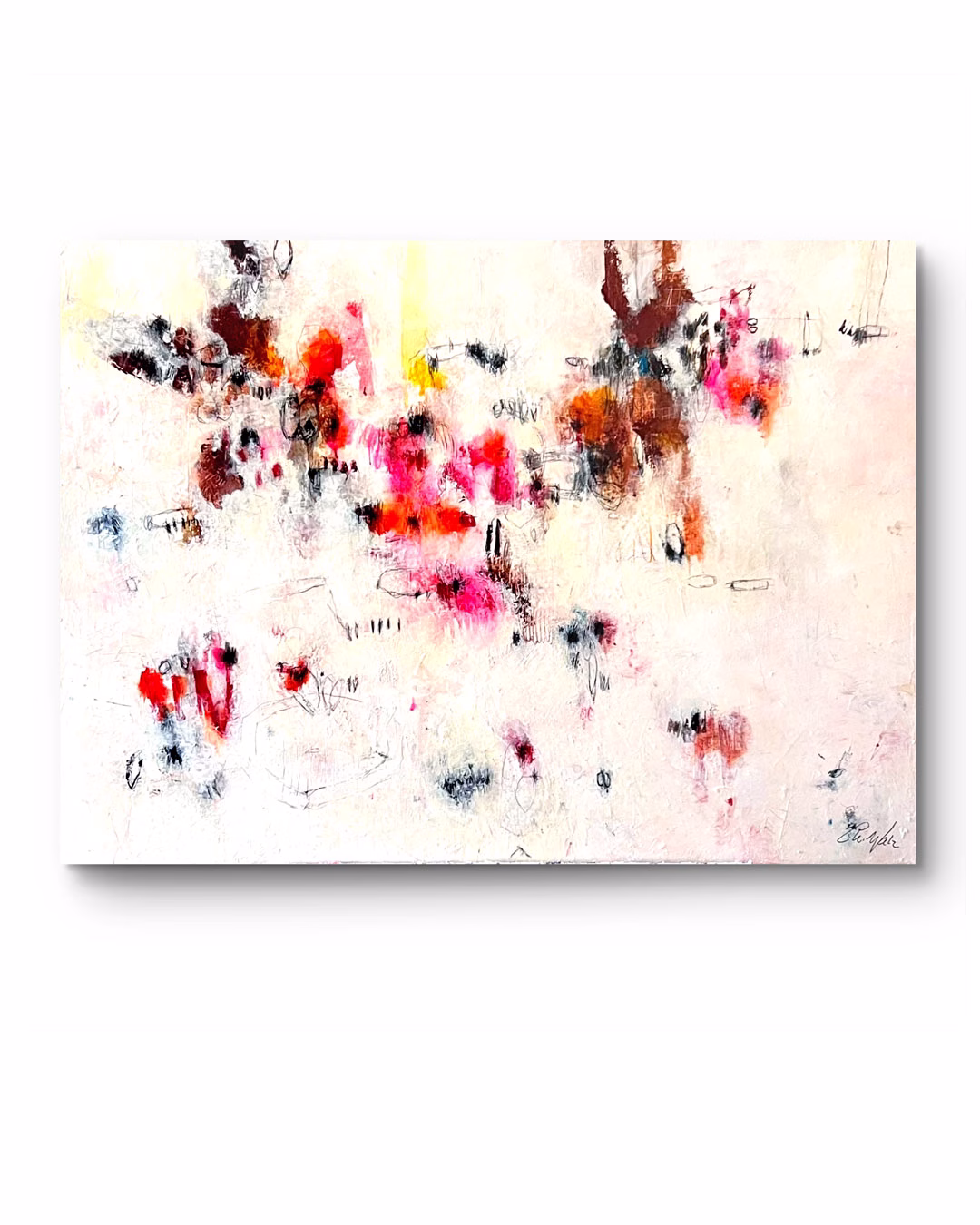 Can You Hear Spring Coming? Mixed Media auf Leinwand 130 × 90 cm | 51 × 35 inches