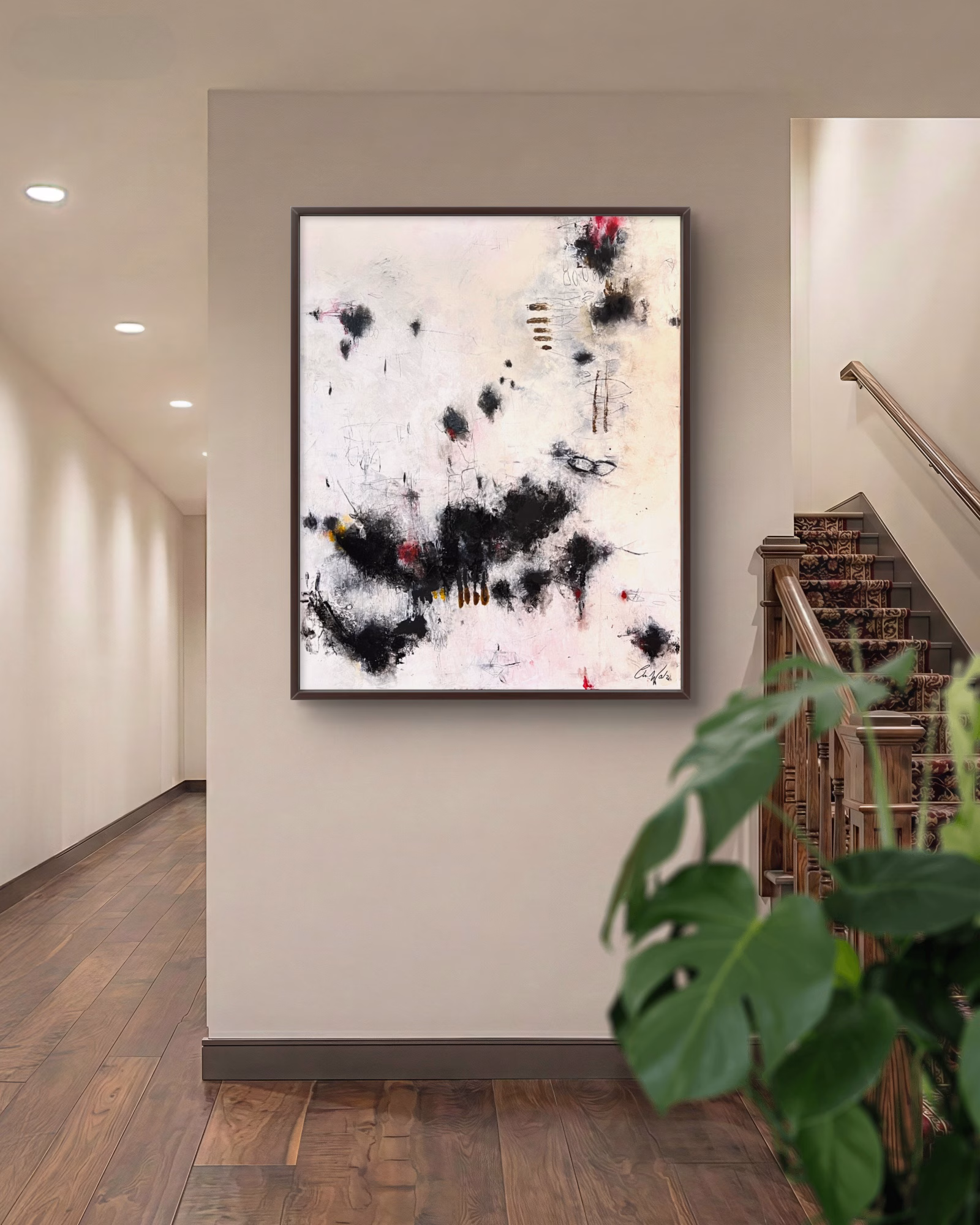 Unspoken Mixed Media auf Leinwand 100 × 80 cm | 39.4 × 31.5 inches