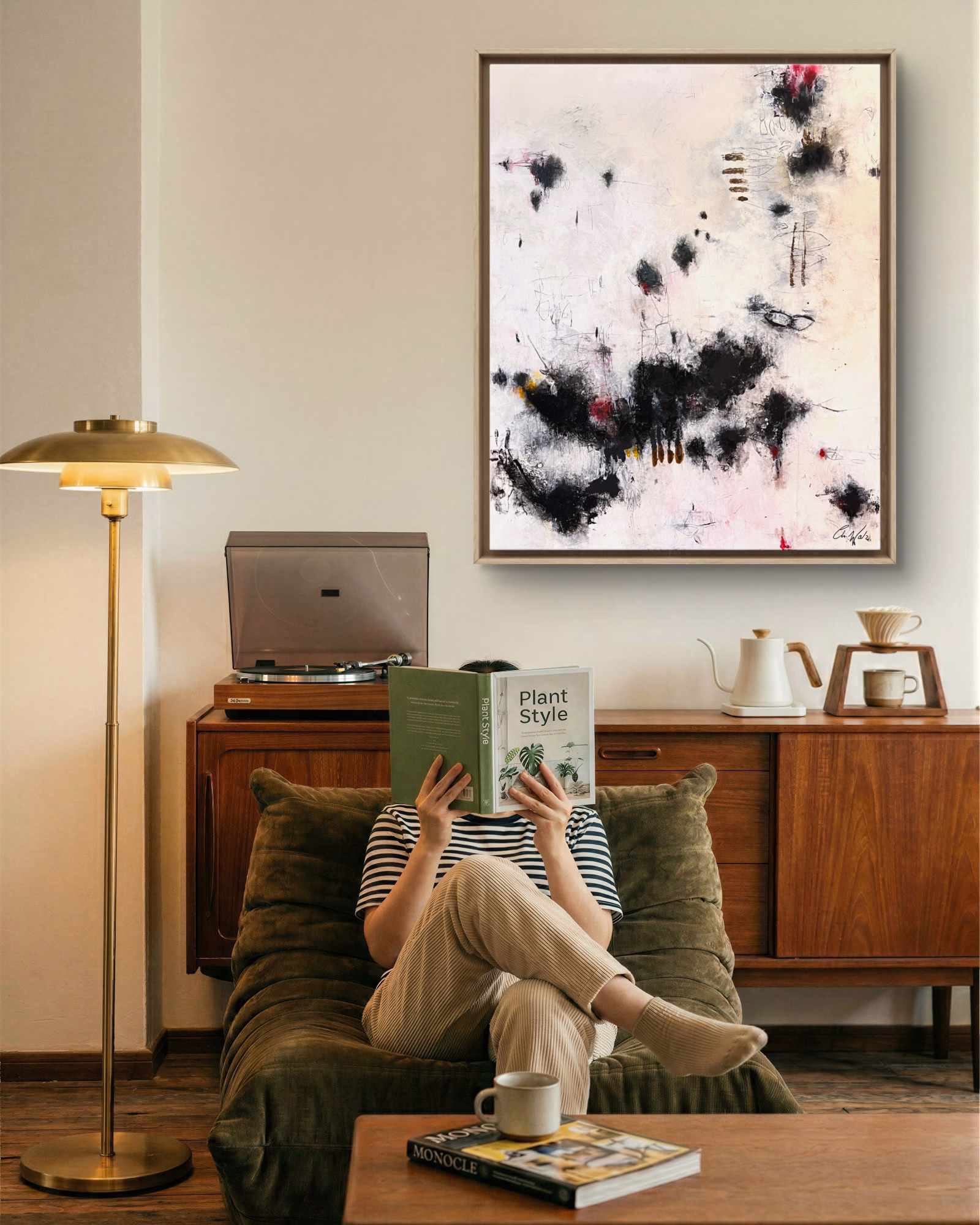 Unspoken Mixed Media auf Leinwand 100 × 80 cm | 39.4 × 31.5 inches